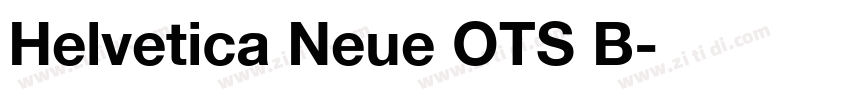 Helvetica Neue OTS B字体转换